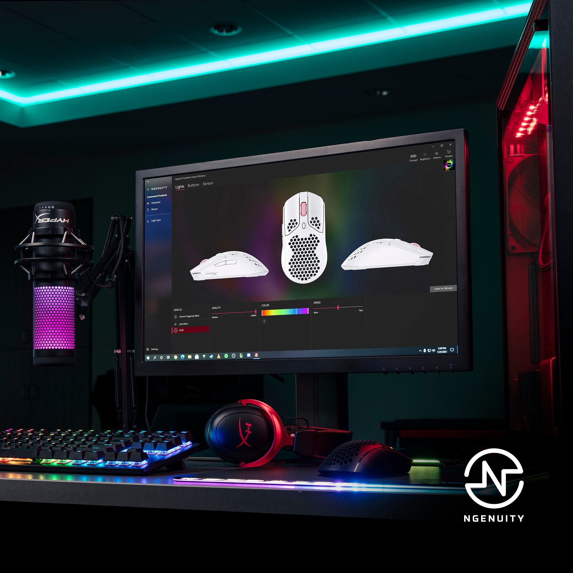 Customizable with HyperX NGENUITY Software