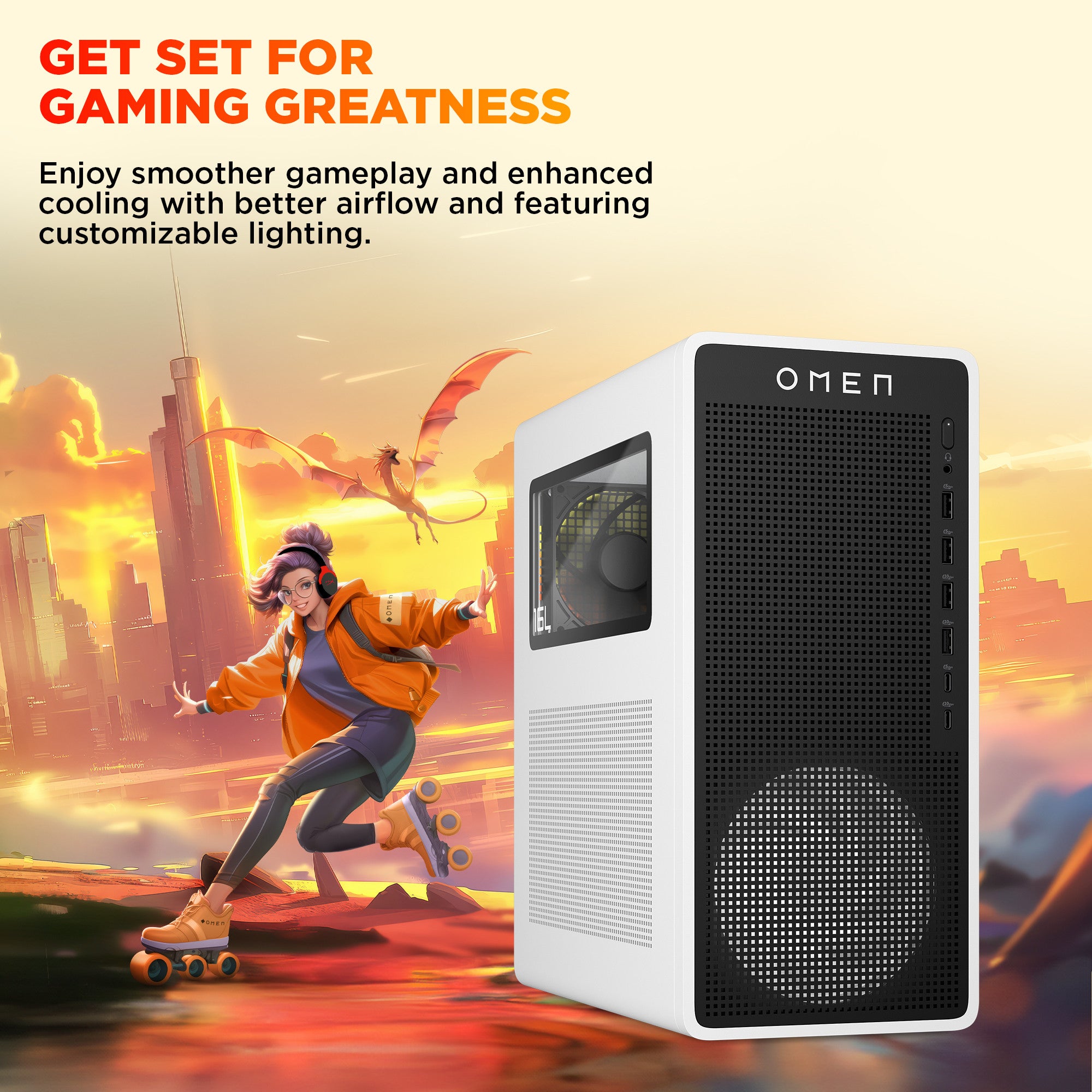 OMEN 16L Gaming Desktop TG03-0085t PC - 02