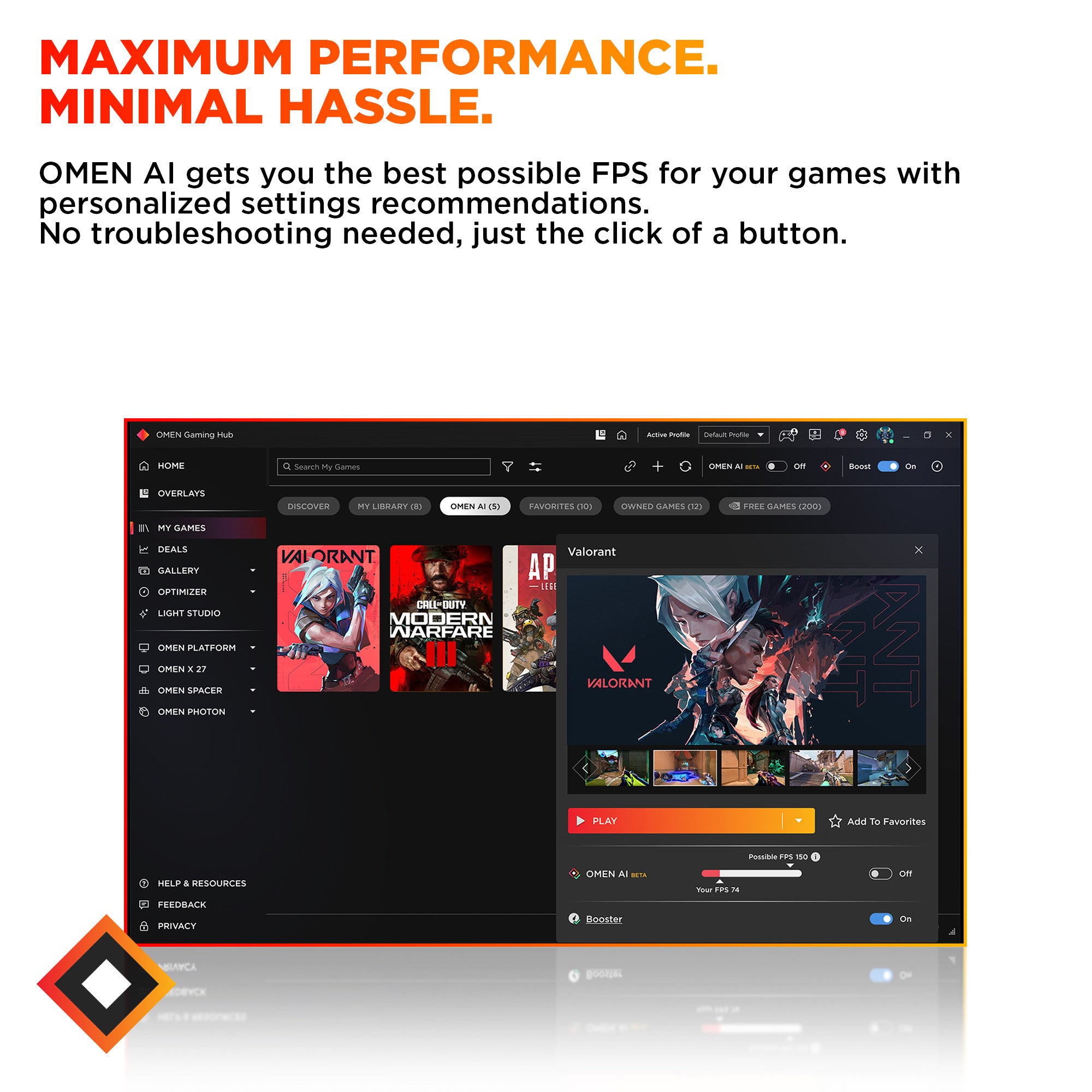 OMEN 16L Gaming Desktop TG03-0085t PC - 06