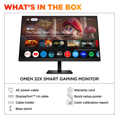 OMEN by HP 31.5 inch UHD 144Hz Smart Gaming Monitor  - OMEN 32x - 13