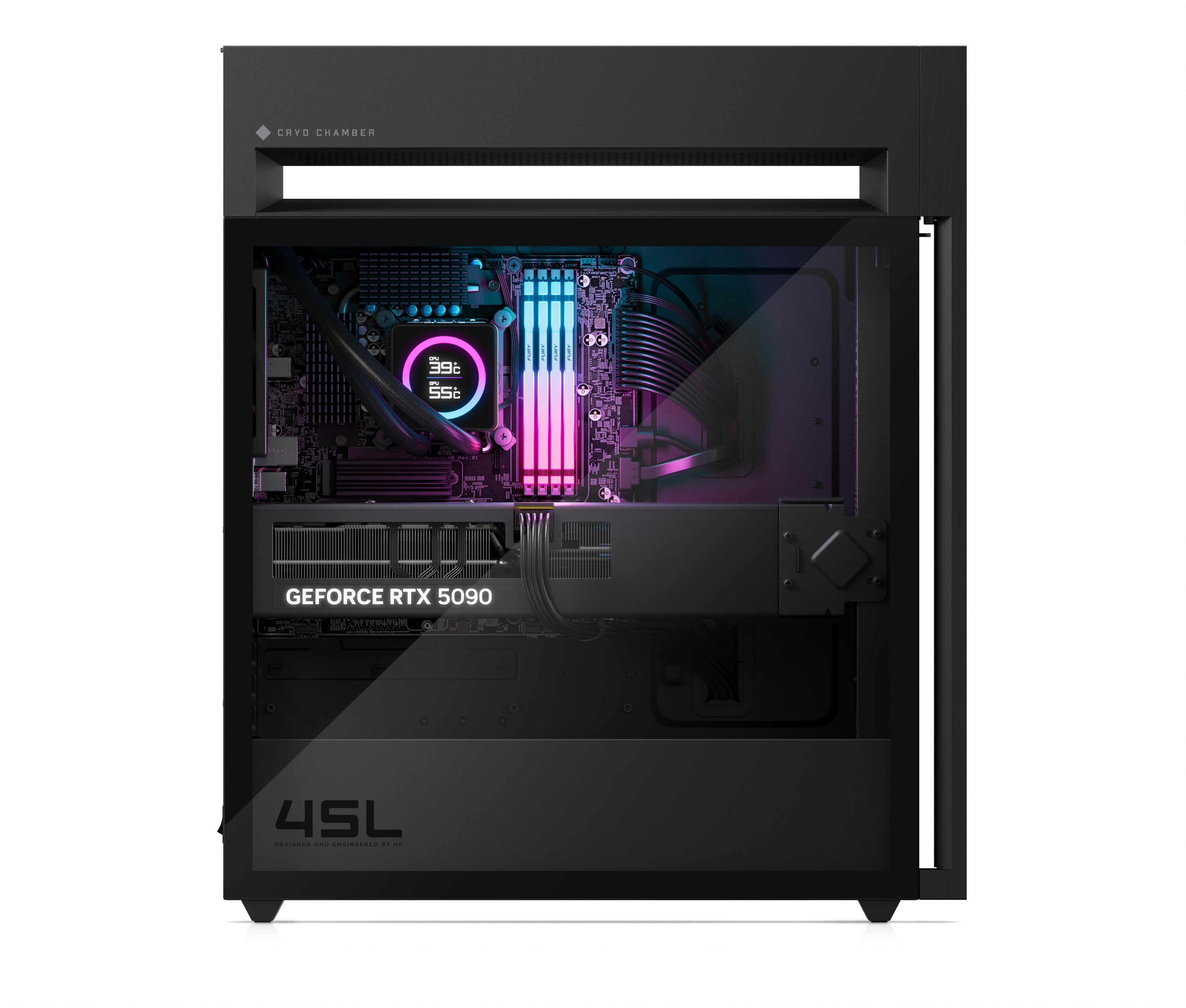 OMEN by HP 45L Gaming Desktop GT22-3090, Windows 11 Pro, Intel® Core™ Ultra 9, 64GB RAM, 2TB SSD, NVIDIA® GeForce RTX™ 5090, Black