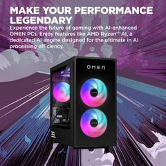 OMEN 35L Gaming Desktop GT16-0066m PC, Windows 11 Home, AMD Ryzen™ 7, 16GB RAM, 1TB SSD, NVIDIA® GeForce RTX™ 4060