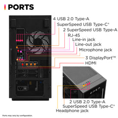 OMEN 35L Gaming Desktop GT16-0066m PC, Windows 11 Home, AMD Ryzen™ 7, 16GB RAM, 1TB SSD, NVIDIA® GeForce RTX™ 4060