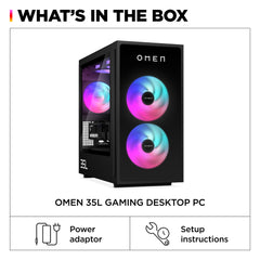OMEN 35L Gaming Desktop GT16-0066m PC, Windows 11 Home, AMD Ryzen™ 7, 16GB RAM, 1TB SSD, NVIDIA® GeForce RTX™ 4060