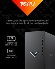 Victus by HP 15L Gaming Desktop TG02-0025m, Windows 11 Home, AMD Ryzen™ 5, 16GB RAM, 512GB SSD, AMD Radeon™ RX 6400