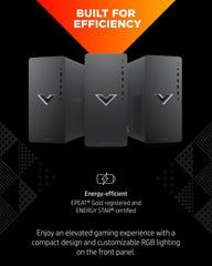 Victus by HP 15L Gaming Desktop TG02-0025m, Windows 11 Home, AMD Ryzen™ 5, 16GB RAM, 512GB SSD, AMD Radeon™ RX 6400